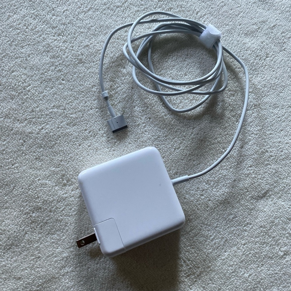 White Laptop Power Adapter with MagSafe-Style Connector